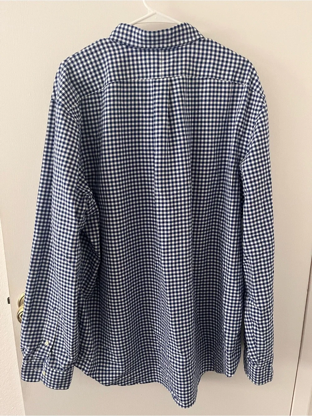 Polo Ralph Lauren Blue Gingham Classic Fit Oxford Shirt Size XXL